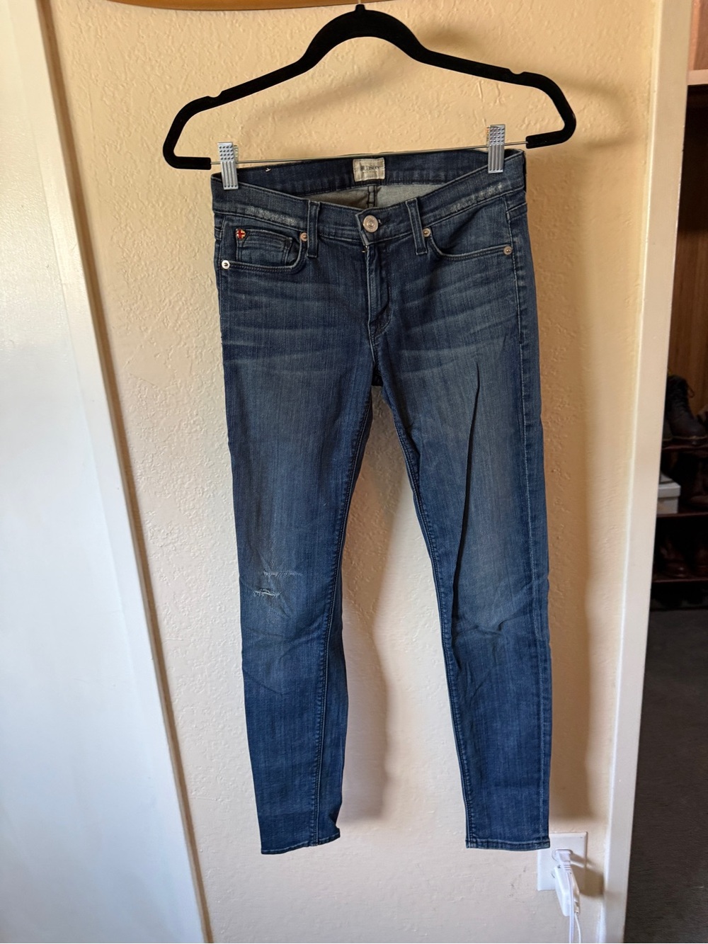 On Running Indigo Skinny Jeans - Dark Blue Wash
